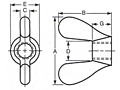 Type B Style 2 Wing Nuts