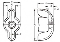 Type D Style 3 Wing Nuts